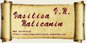 Vasilisa Malićanin vizit kartica